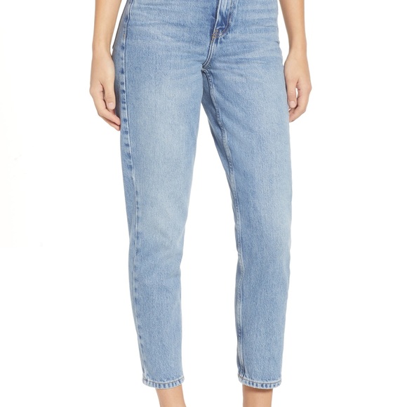 bleach premium mom tapered jeans